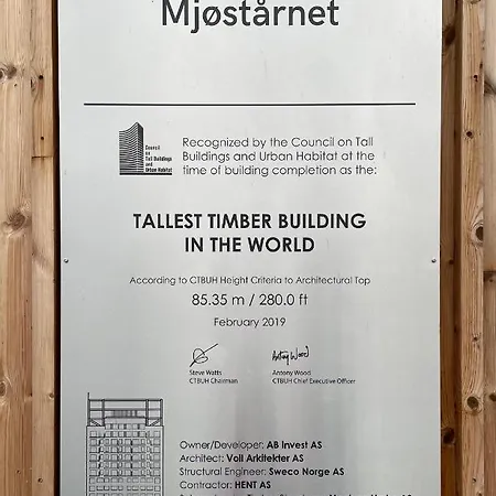 Mjøstårnet - Verdens Høyeste Trebygning Leilighet